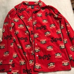 paul frank buttoned pajama top